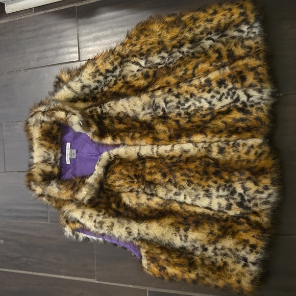 Peter Nygard Faux Fur Leopard Vest Sz XL NWOT - Picture 2 of 8